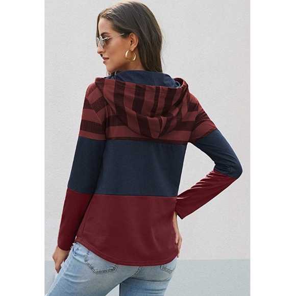 💃🏻ALIYAH Womens Hooded Long Sleeve Top💃🏻 - Picture 4 of 4